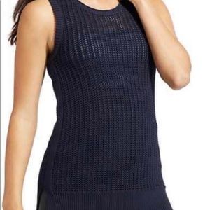 Athleta cable knit sleeveless sweater